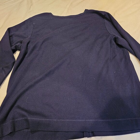 Talbots Woman Deep Blue Cardigan  2X - Picture 3 of 7
